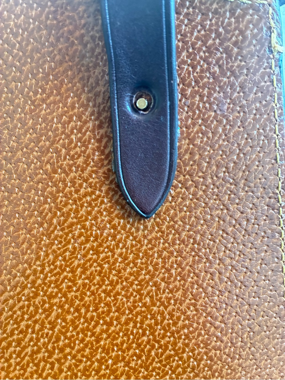 Dooney & Bourke Brown Leather Flap Crossbody with Black Body - Picture 9 of 11